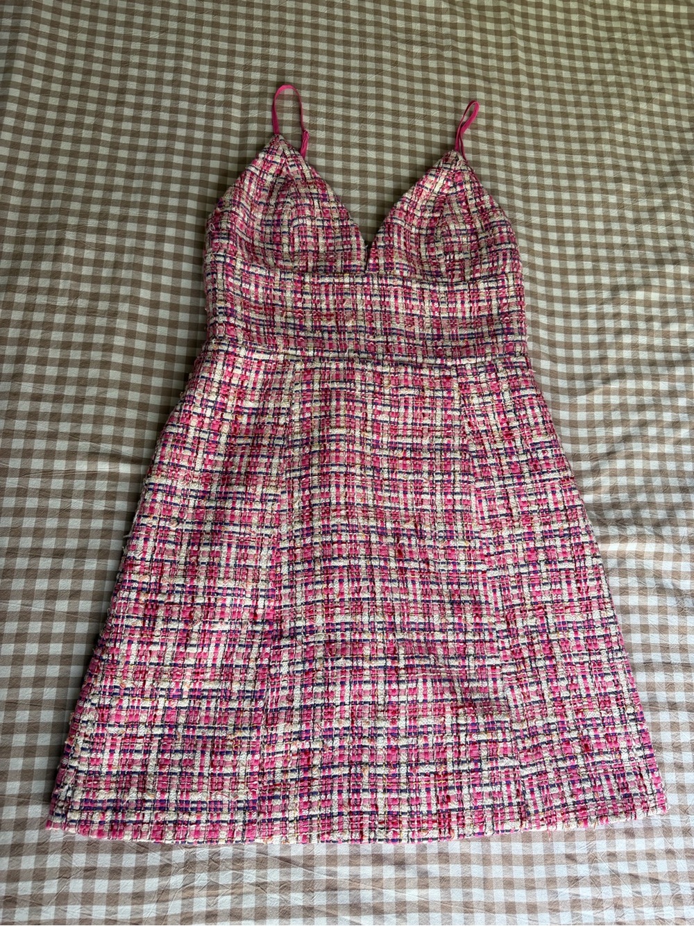 House of Harlow 1960 Pink Tweed Mini Dress